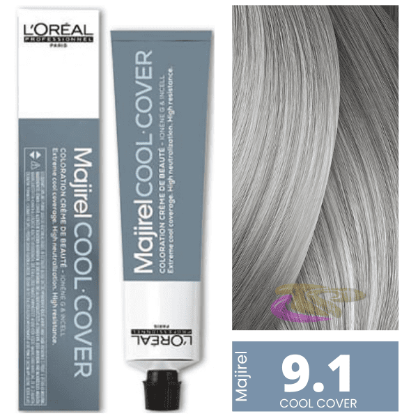 L`Oréal - Coloração MAJIREL COOL COVER 9.1 Louro Muito Claro Cinza 50 ml 