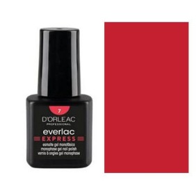 D`orleac - Verniz Gel EVERLAC EXPRESS Nº7 VERMELHO ALARANJADO 7 ml (XE16507)