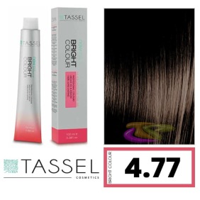 Tassel - Coloração BRIGHT COLOUR com Argão e Queratina Nº 4.77 CASTANHO MÉDIO CHOCOLATE 100 ml (04607) 