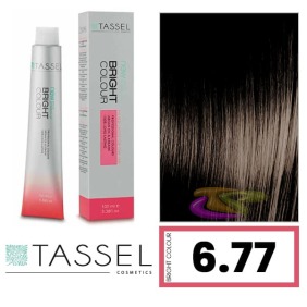 Tassel - Coloração BRIGHT COLOUR com Argão e Queratina Nº 6.77 LOURO ESCURO BROWN MÉDIO 100 ml (04608) 