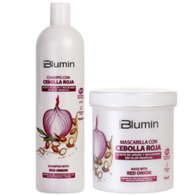 Blumin - Pack CEBOLA VERMELHA (Champô 1000 ml + Máscara 700 ml)