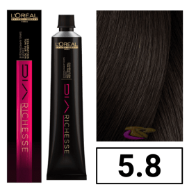 L`Oréal - Coloração DIARICHESSE 5.8 Castanho Claro Moka sem amoníaco 50 ml