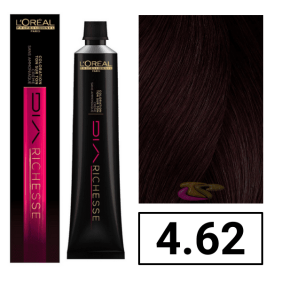L`Oréal - Coloração DIARICHESSE 4.62 Castanho Avermelhado Iridescente sem amoníaco 50 ml