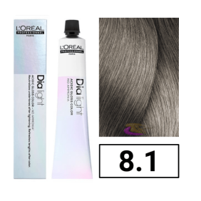 L`Oréal - Coloração DIALIGHT 8.1 Louro Claro Cinza sem amoníaco 50 ml 