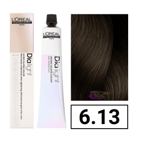 L`Oréal - Coloração DIALIGHT 6.13 Louro Escuro Cinza Dourado sem amoníaco 50 ml