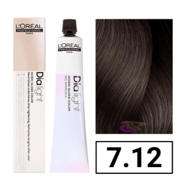 L`Oréal - Coloração DIALIGHT 7.12 Louro Cinza Iridescente sem amoníaco 50 ml 