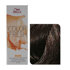 Wella - Banho de cor COLOR FRESH 4/07 Castanho Médio Natural Brown 75 ml 