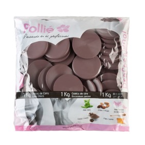 Pollié - Discos cera quente cacau 1 kg (03920) 