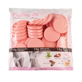 Pollié - Discos cera quente rosa 1 kg (03917) 