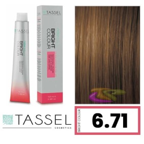 Tassel - Coloração BRIGHT COLOUR com Argão e Queratina Nº 6.71 LOURO ESCURO BROWN FRIO 100 ml 