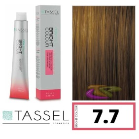 Tassel - Coloração BRIGHT COLOUR com Argão e Queratina Nº 7.7 LOURO MÉDIO BROWN 100 ml (04815)