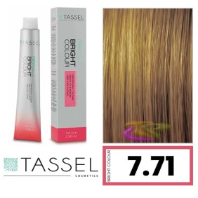 Tassel - Coloração BRIGHT COLOUR com Argão e Queratina Nº 7.71 LOURO MÉDIO BROWN FRIO 100 ml (04816)