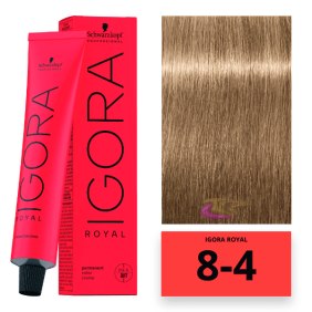 Schwarzkopf - Coloração Igora Royal 8/4 Louro Claro Bege 60 ml