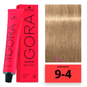 Schwarzkopf - Coloração Igora Royal 9/4 Louro Muito Claro Bege 60 ml