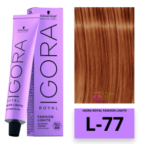 Schwarzkopf - Igora Royal Fashion Lights L-77 Cobre 60 ml 