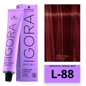 Schwarzkopf - Igora Royal Fashion Lights L-88 Vermelho 60 ml 