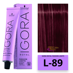 Schwarzkopf - Igora Royal Fashion Lights L-89 Vermelho Violeta 60 ml 