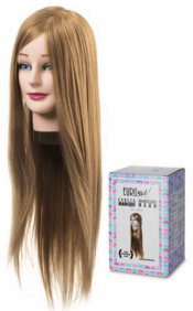 Eurostil - Cabeça MANEQUIM Elisa 55-60 cm CABELO SINTÉTICO (04956) 