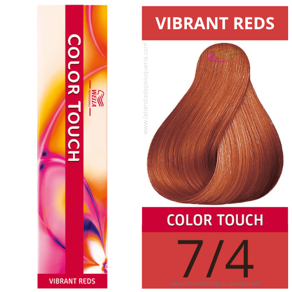 Wella - Tonalizante COLOR TOUCH Vibrant Reds 7/4 (sem amoníaco) de 60 ml 