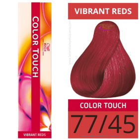 Wella - Tonalizante COLOR TOUCH Vibrant Reds 77/45 (sem amoníaco) de 60 ml 