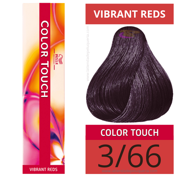 Wella - Tonalizante COLOR TOUCH Vibrant Reds 3/66 (sem amoníaco) de 60 ml 