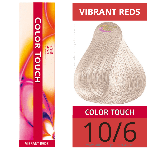 Wella - Tonalizante COLOR TOUCH Vibrant Reds 10/6 (sem amoníaco) de 60 ml 