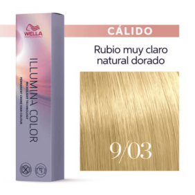 Wella - Coloração Illumina Color 9/03 Louro Muito Claro Natural Dourado 60 ml 