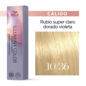 Wella - Coloração Illumina Color 10/36 Louro Super Claro Dourado Violeta 60 ml