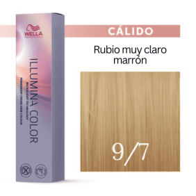 Wella - Coloração Illumina Color 9/7 Louro Muito Claro Brown 60 ml