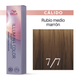 Wella - Coloração Illumina Color 7/7 Louro Médio Brown 60 ml 