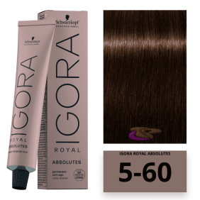 Schwarzkopf - Coloração Igora Royal Absolutes 5/60 Castanho Claro Brown Natural 60 ml