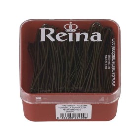 Reina - Caixa Grampos Fallera Liso Bronze 125 unid aprox. (H721175BR) 