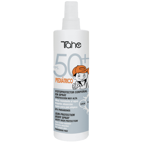 Tahe - Spray fotoprotetor solar corporal pediátrico fps. 50+ de 200 ml 