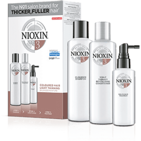 Nioxin - Kit SISTEMA 3 cabelo TINGIDO leve perda de densidade (3 produtos) 