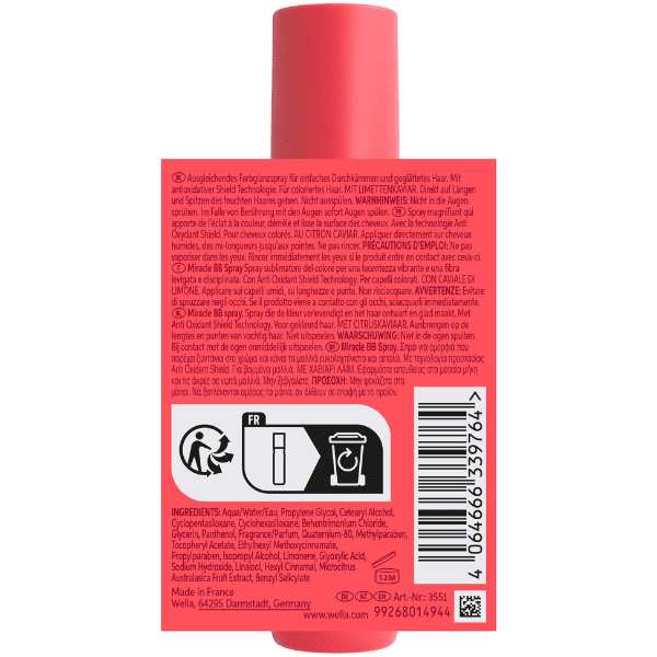Wella Invigo - Spray BB Miracle COLOR BRILLIANCE cabelo tingido 150 ml