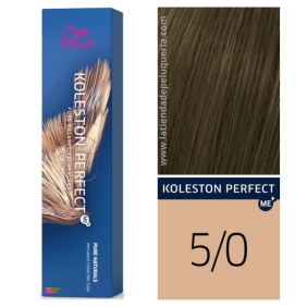 Wella - Coloração Koleston Perfect ME+ Pure Naturals 5/0 Castanho Claro Intenso 60 ml 