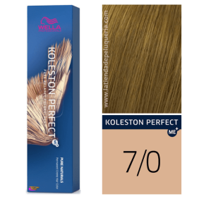  Producto Wella - Coloração Koleston Perfect ME+ Pure Naturals 7/0 Louro Médio Intenso 60 ml 