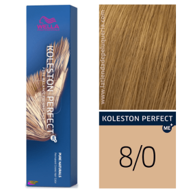 Wella - Coloração Koleston Perfect ME+ Pure Naturals 8/0 Louro Claro Intenso 60 ml 