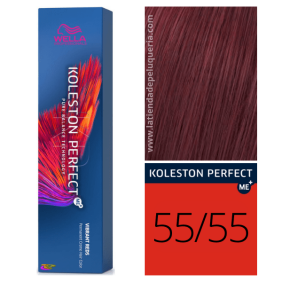 Wella - Coloração Koleston Perfect ME+ Vibrant Reds 55/55 Castanho Claro Intenso Mogno Intenso 60 ml 