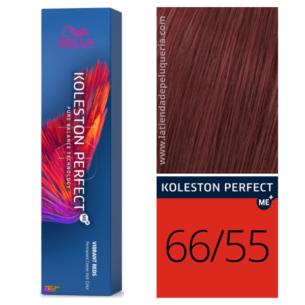 Wella - Coloração Koleston Perfect ME+ Vibrant Reds 66/55 Louro Escuro Intenso Mogno Intenso 60 ml 