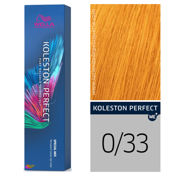  Wella - Coloração Koleston Perfect Special Mix 0/33 Dourado Intenso de 60 ml 