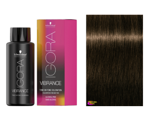 Schwarzkopf - Coloração Igora Vibrance 5-5 Castanho Claro Dourado 60 ml (semipermanente)