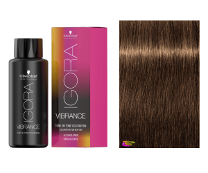 Schwarzkopf - Coloração Igora Vibrance 7-55 Louro Médio Dourado Intenso 60 ml (semipermanente) 