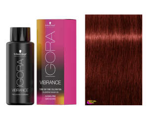 Schwarzkopf - Coloração Igora Vibrance 6-78 Louro Escuro Acobreado Vermelho 60 ml (semipermanente) 