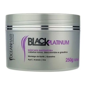 Ocean Hair - Máscara Matizadora BLACK PLATINIUM 250 g