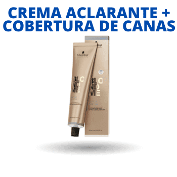 CREME ACLARADOR + COBERTURA DE CABELOS BRANCOS